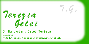terezia gelei business card